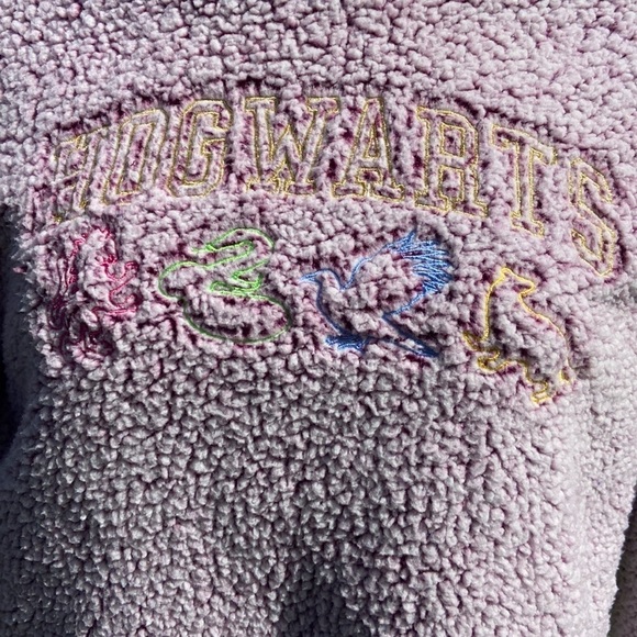 Wizarding World Harry Potter Purple Teddy Long Sleeve Sleepwear Size Medium - Picture 7 of 17